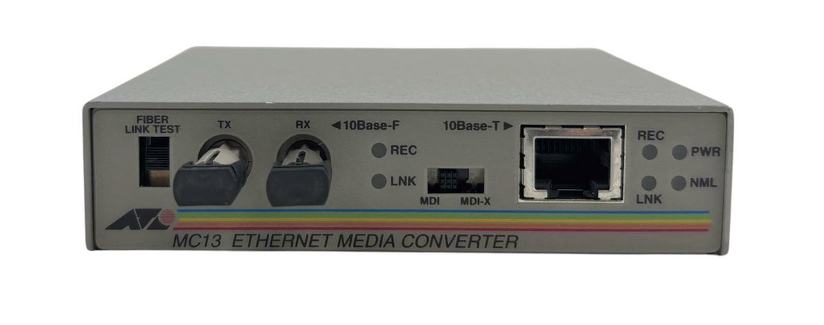 Allied Telesyn MC13 Ethernet Media Converter AT MC101XL 10
