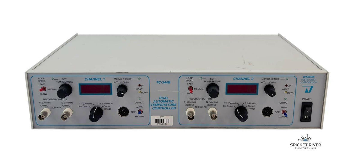 Warner Instrument TC-344B Dual Automatic Temperature Heater Controller