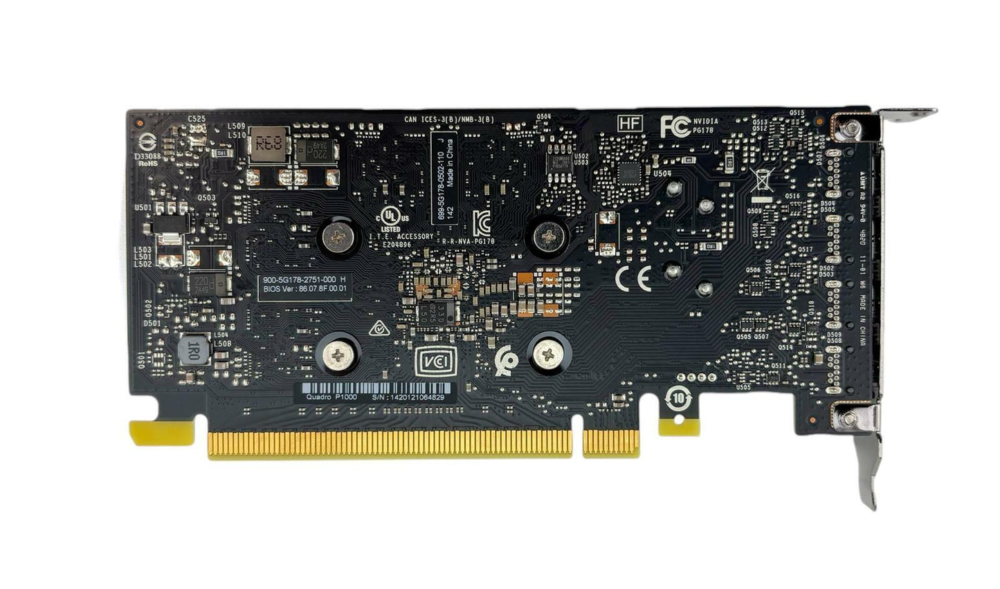 Nvidia Quadro P1000 4GB GDDR5 Low Profile Bracket PCIe Graphics Card 4x Mini DP
