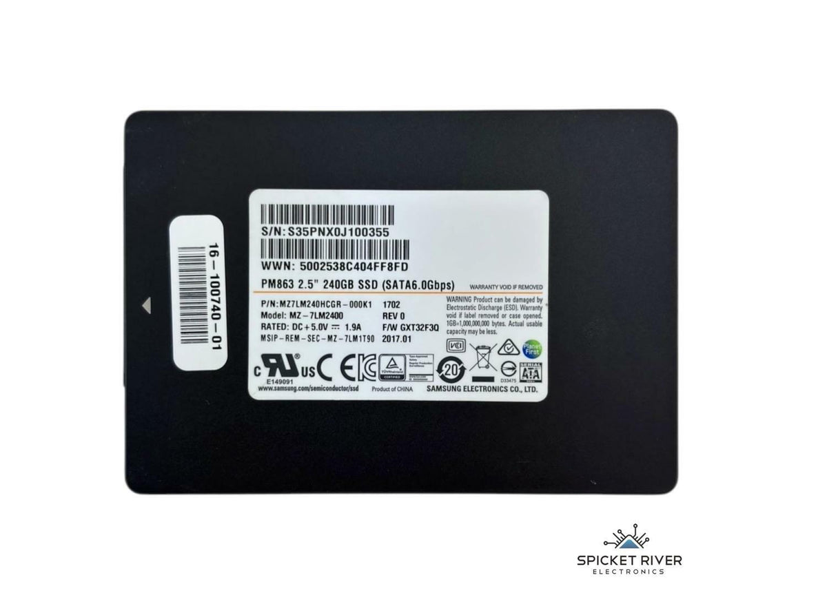 Samsung PM863 MZ-7LM2400 240GB SATA 6Gb/s 2.5" Solid State Drive SSD