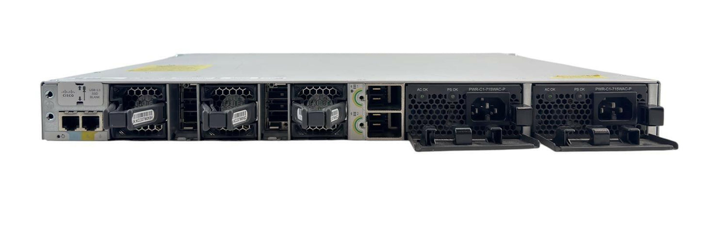 Cisco C9300-48P-E V02 Catalyst 9300 48-Port PoE+ Network Switch 2x 715W PSU
