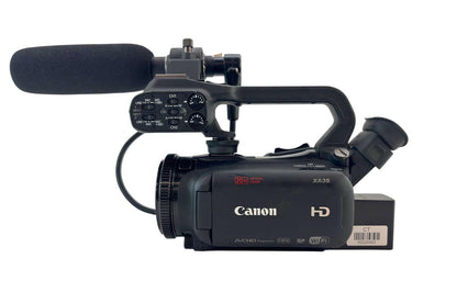 Canon XA35 HD 20x Optical Zoom Digital Camcorder w/ HDU-1 Handle & MC24-ES Mic