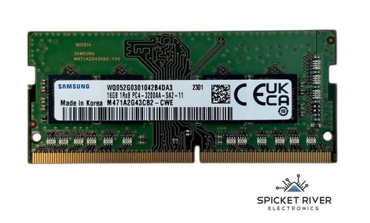 Lot of 2 - Samsung M471A2G43CB2-CWE 16GB 1Rx8 PC4-3200AA DDR4 SODIMM RAM Memory