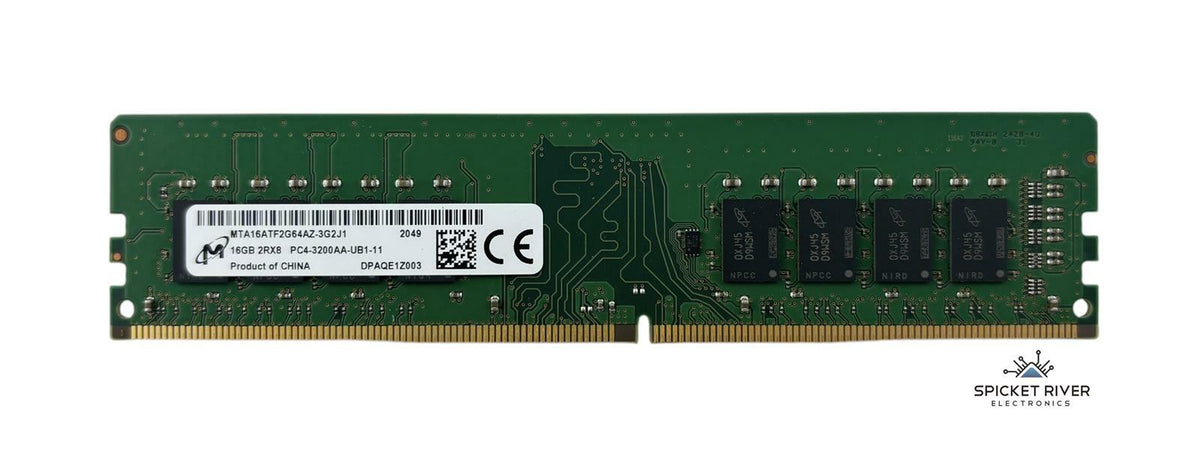 Micron MTA16ATF2G64AZ-3G2J1 16GB 2Rx8 PC4-3200AA DDR4 Desktop RAM Memory