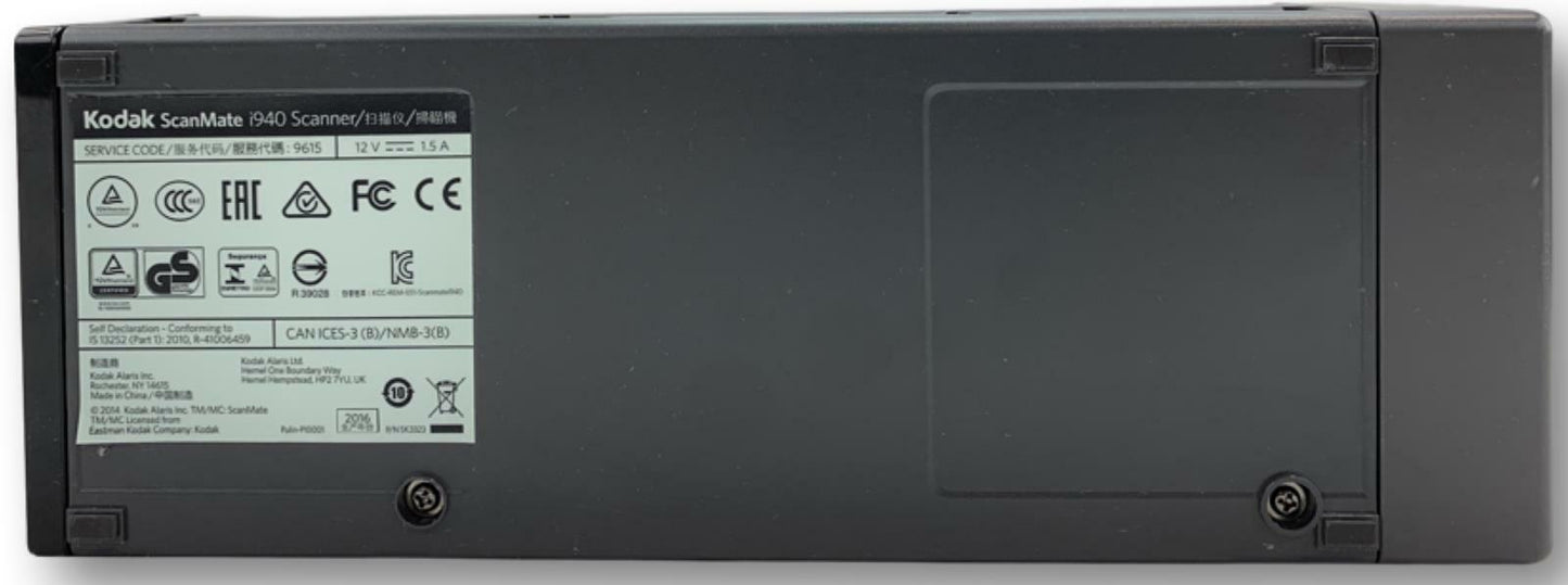 Kodak ScanMate i940 Portable Sheetfed Color Document Scanner - No AC