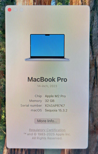 Apple MacBook Pro 14" A2779 10-Core M2 Pro 512GB SSD 32GB RAM - READ #239676