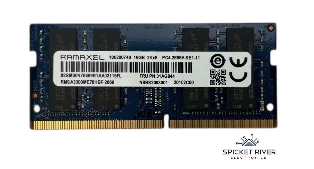 Lot of 2 - Ramaxel RMSA3300ME78HBF 16GB 2Rx8 PC4-2666V DDR4 SODIMM Laptop RAM