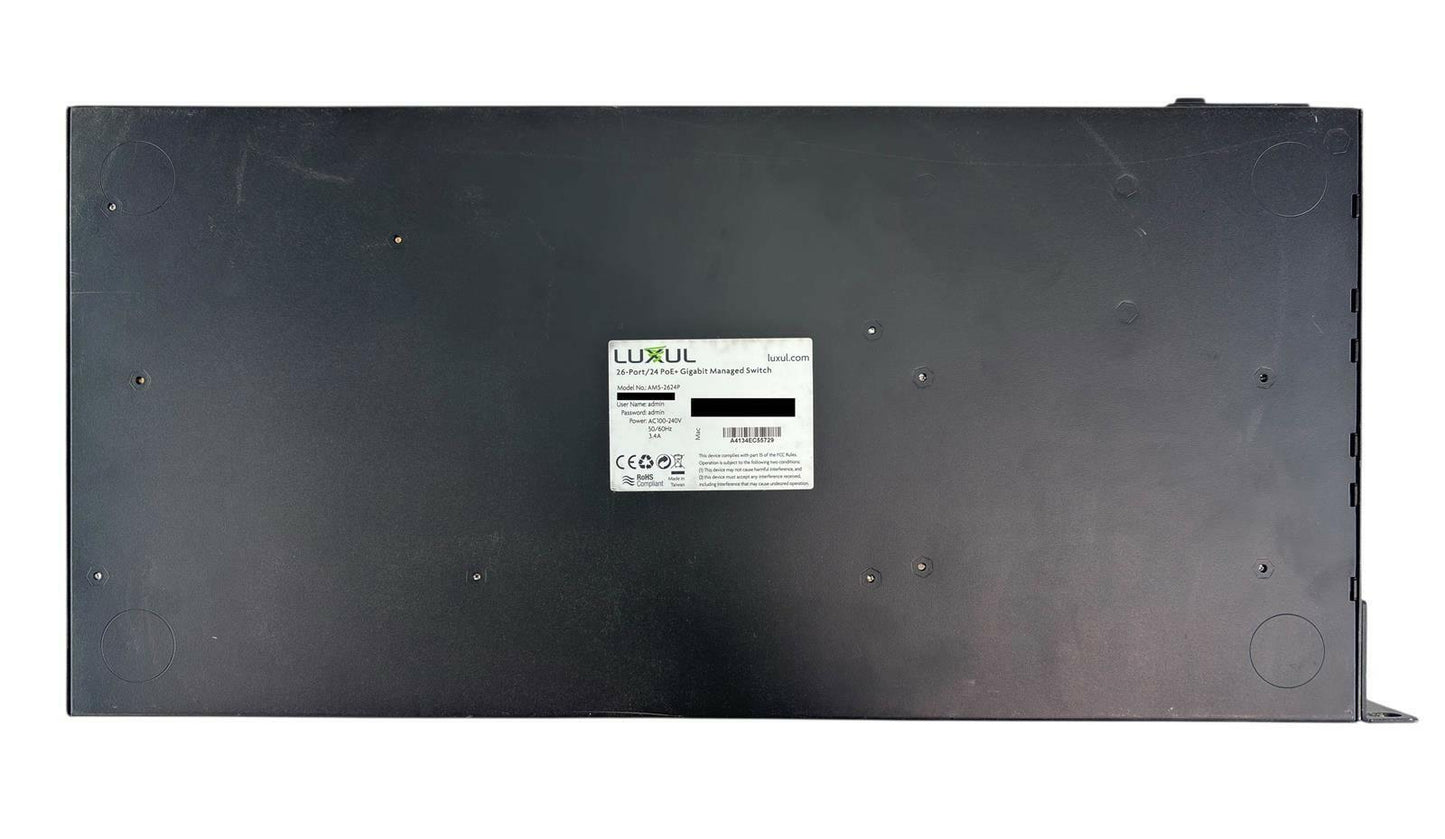 Luxul AMS-2624P AV Series 26-Port / 24 PoE+ Gigabit Managed Switch