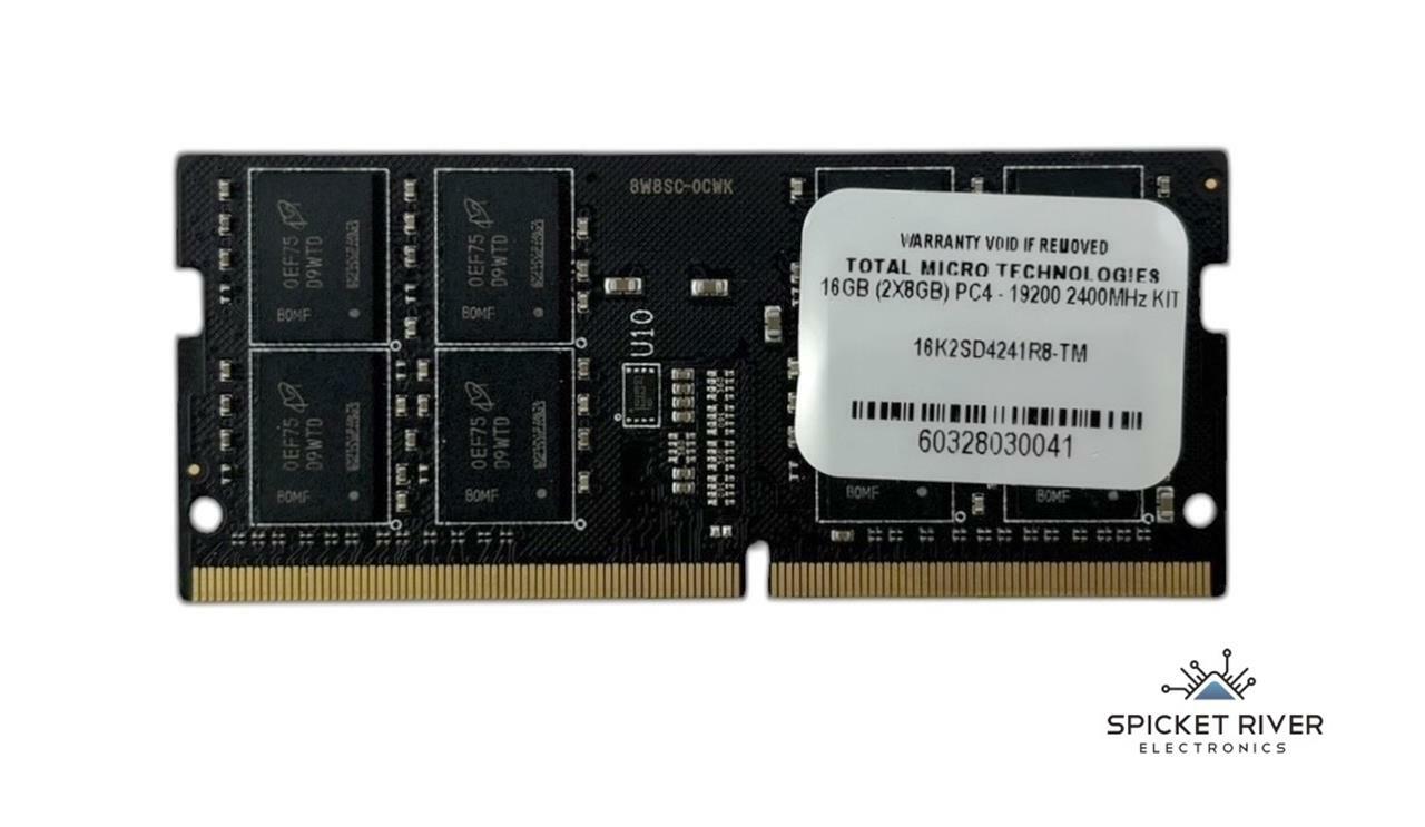 Total Micro Technologies 16K2SD4241R8-TM 8GB PC4-19200 2400MHz SODIMM RAM Module
