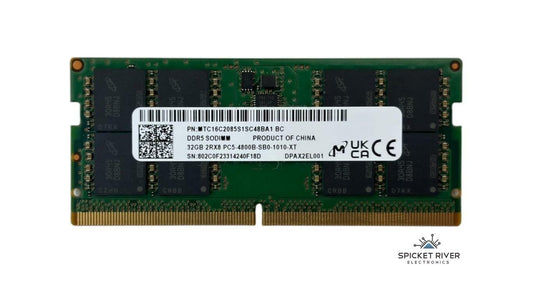 Micron MTC16C2085S1SC48BA1 32GB 2Rx8 PC5-4800B DDR5 SODIMM Laptop/Desktop RAM