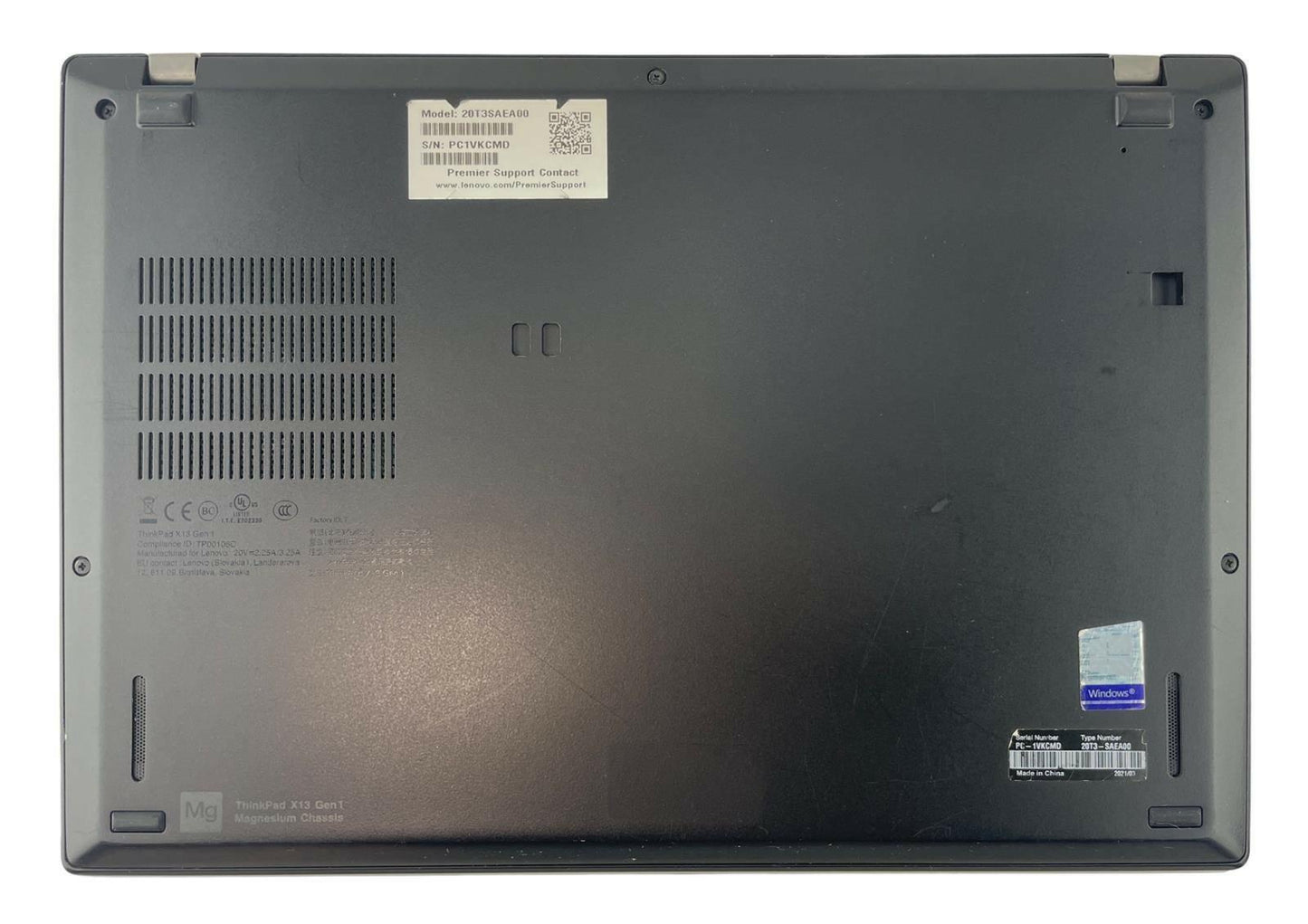 Lenovo ThinkPad X13 Gen 1 Quad Core i7-10610U 1.80GHz 512GB SSD 16GB RAM Win11