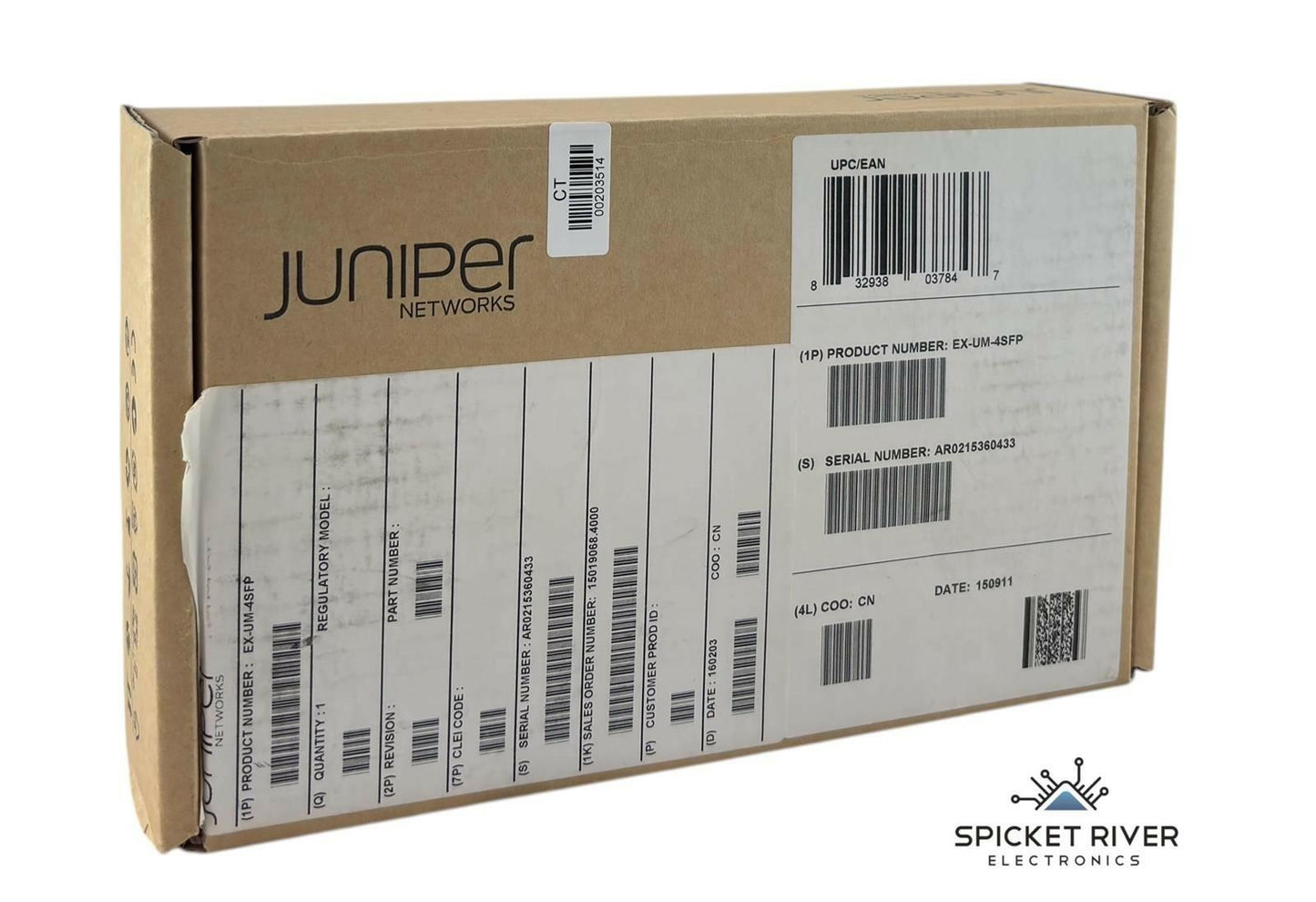 NEW - Open Box - Juniper EX-UM-4SFP 4-Port SFP Expansion Module