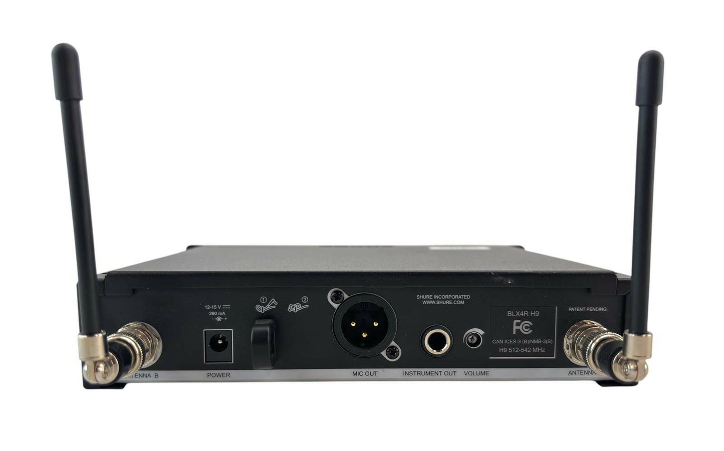 Shure BLX4R H9 512-542MHz Wireless Microphone Receiver - No AC
