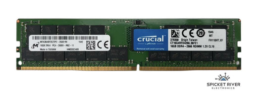 Lot of 4 - Crucial MTA36ASF2G72PZ-2G6E1RI 16GB 2Rx4 PC4-2666V DDR4 ECC RAM