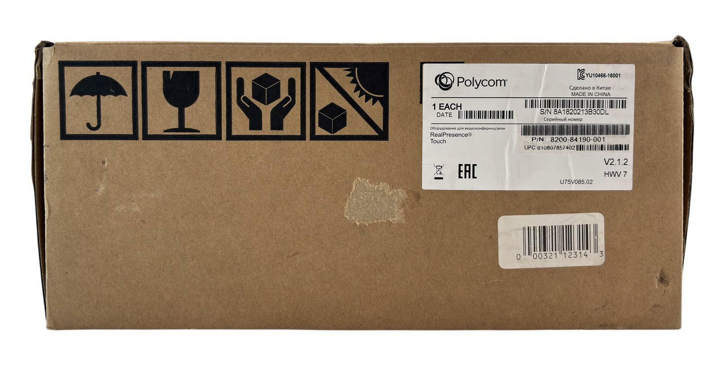 NEW - Open Box - Polycom 8200-84190-001 RealPresence 10.1" Touch Control Display