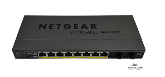 Netgear ProSafe GS110TP 8-Port Gigabit PoE Smart Switch w/ Fiber Uplink - No AC