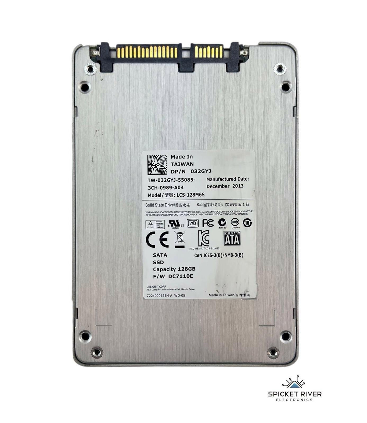 Lite-On 032GYJ LCS-128M6S 128GB SATA III 2.5" Internal Solid State Drive SSD
