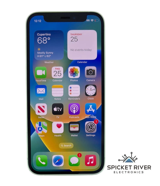 Apple iPhone 12 Mini A2176 - 64GB Unlocked - Green iOS Smartphone