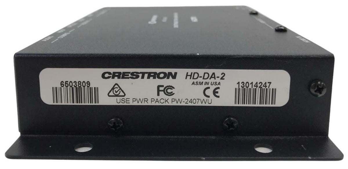 Crestron HD-DA-2 HDMI Audio Distribution Amplifier (6503809) - No Power Adapter