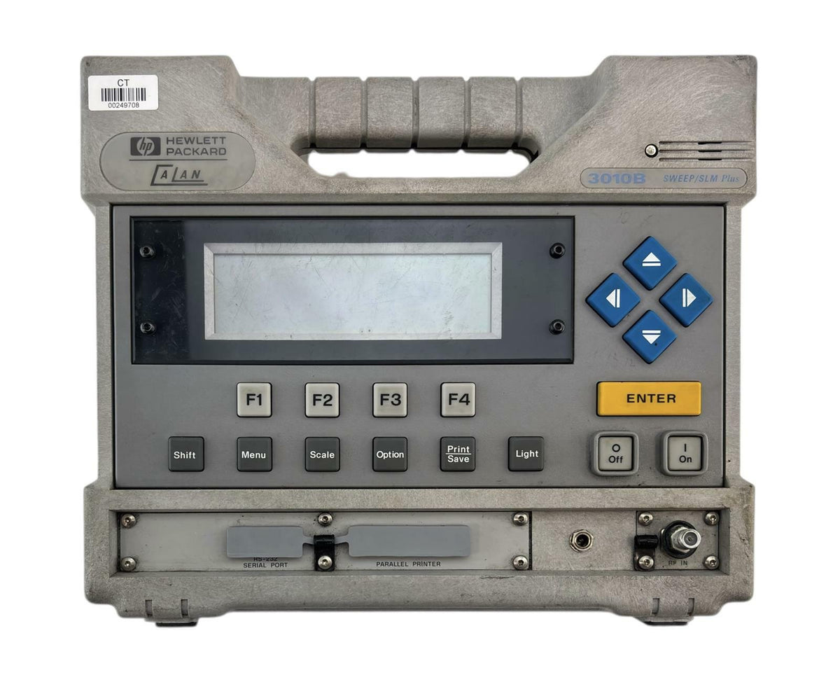 HP Calan 3010B Sweep/SLM Plus Cable CATV Signal/Sweep Measurement Instrument