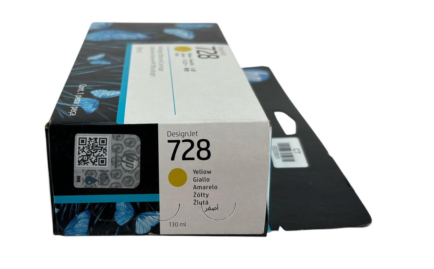NEW - HP F9J65A DesignJet 728 Yellow Bright Office Ink Cartridge 130ml Dec 2027