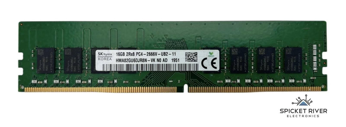SK Hynix HMA82GU6DJR8N-VK 16GB 2Rx8 PC4-2666V DDR4 Desktop Memory RAM