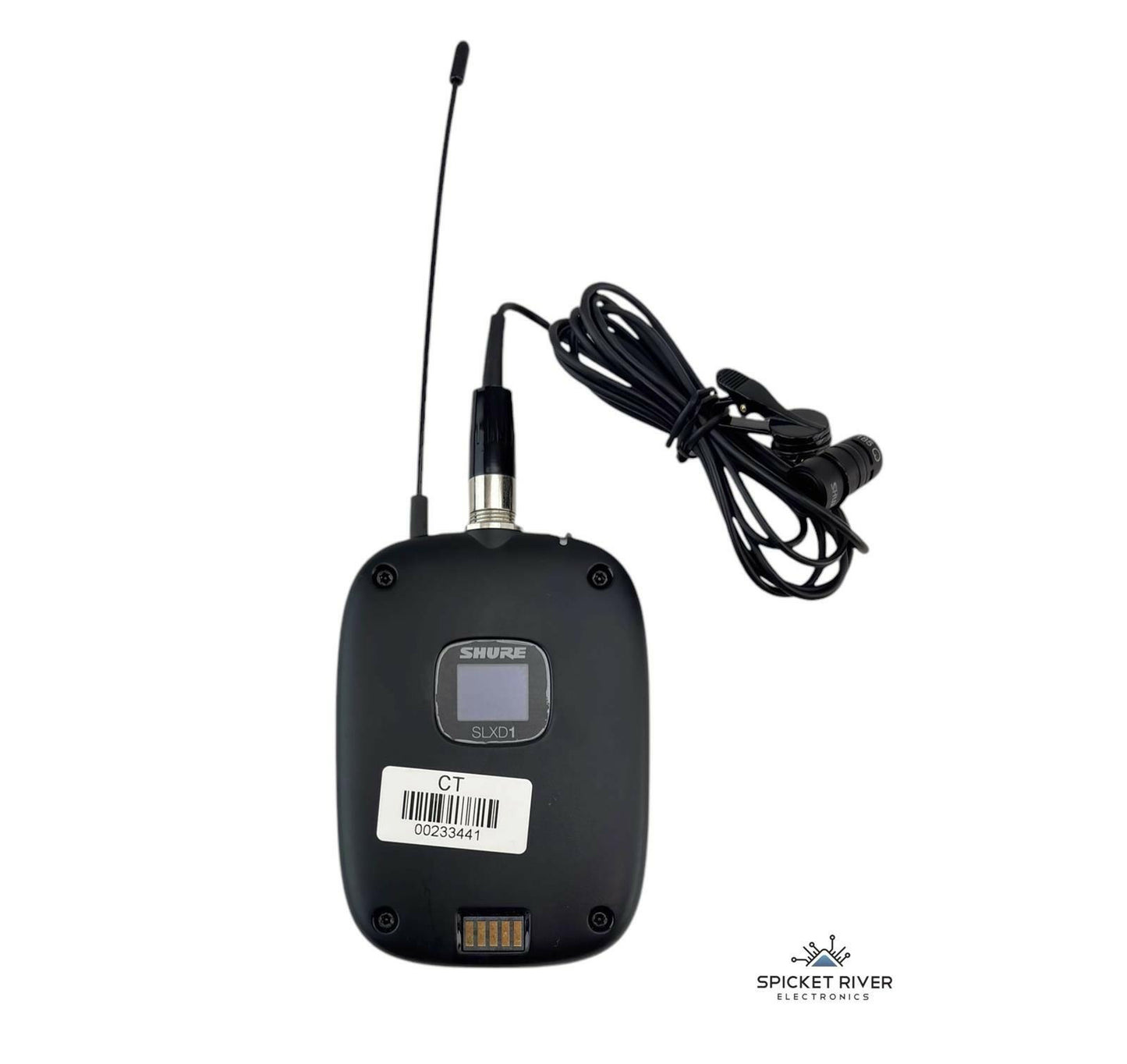 Shure SLXD1 H55 514-558 MHz Wireless Bodypack Transmitter w/ Shure Lavalier Mic