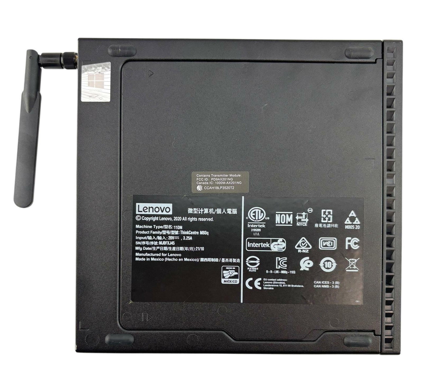 Lenovo ThinkCentre M80q Tiny 6-Core i5-10500T 2.30GHz 256GB SSD 16GB RAM Win11