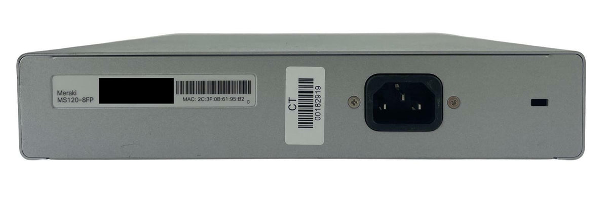 Cisco Meraki MS120-8FP Gigabit PoE Managed Ethernet Switch 600-61030 - Unclaimed