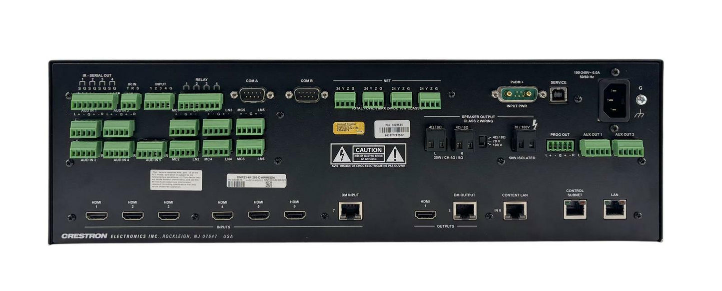 Crestron DMPS3-4K-250-C Air Media DigitalMedia 4K Presentation System