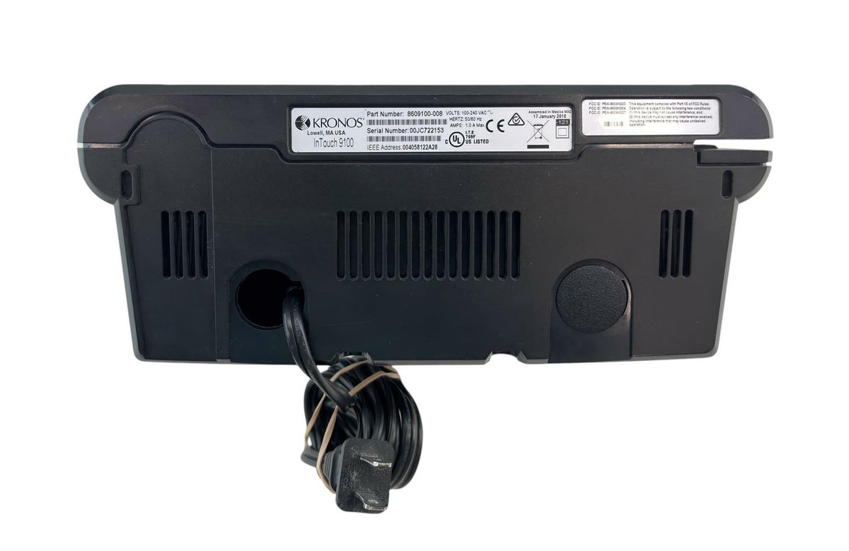 Kronos Intouch 9100 Standard Smart Card Time Clock 8609100-007 - READ #244527