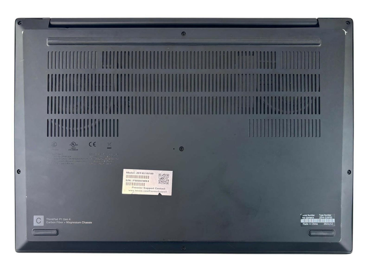 Lenovo ThinkPad P1 Gen 4i 4K 8-Core i9-11950H 256GB SSD 16GB RAM RTX A5000 Win11