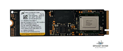 Micron 3400 512GB M.2 2280 NVMe PCIe Gen4 x4 Solid State Drive SSD MTFDKBA512TFH