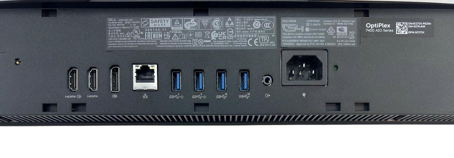 Dell OptiPlex 7400 AIO 24" 12-Core i7-12700 512GB SSD 16GB RAM Win11Pro - READ