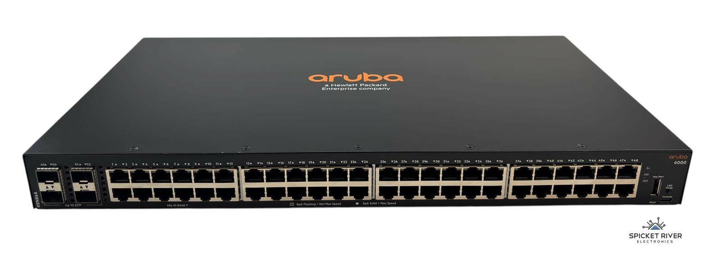 HPE Aruba 6000 R8N86A 48-Port 1G Base-T 4-Port 1G SFP PoE Network Switch