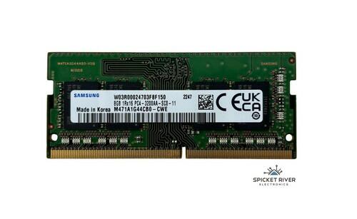Lot of 2 - Samsung M471A1G44CB0-CWE 8GB 1Rx16 PC4-3200AA DDR4 SODIMM RAM Memory