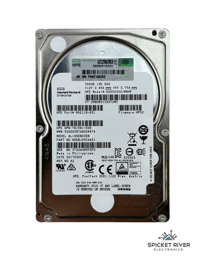 Lot of 5 - HP EG000300JWBHR 300GB 10K RPM SAS 2.5" Enterprise Hard Drive HDD