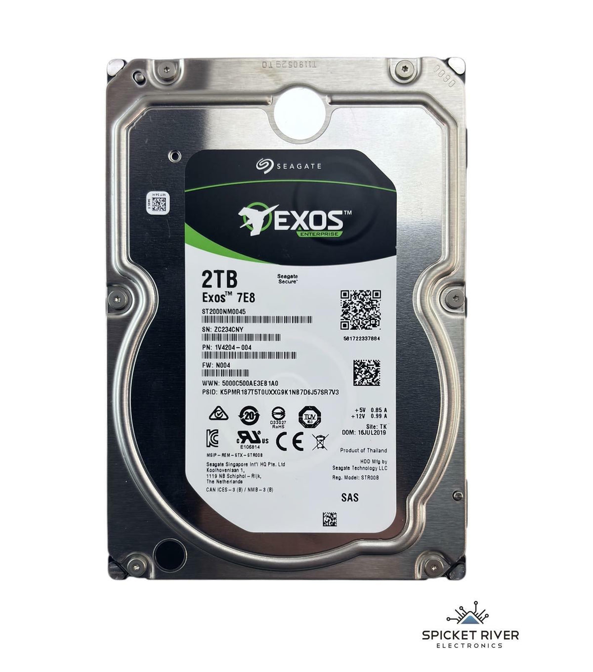 Seagate Exos 7E8 ST2000NM0045 2TB SAS 12Gb/s 7.2K 3.5" Enterprise Hard Drive HDD