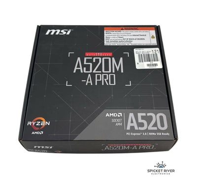 MSI A520M-A PRO AM4 Micro-ATX Motherboard w/ AMD Risen 5 5500 8-Core CPU