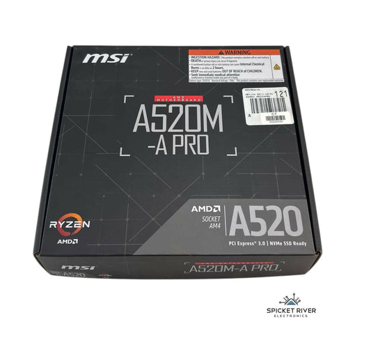 MSI A520M-A PRO AM4 Micro-ATX Motherboard w/ AMD Risen 5 5500 8-Core CPU