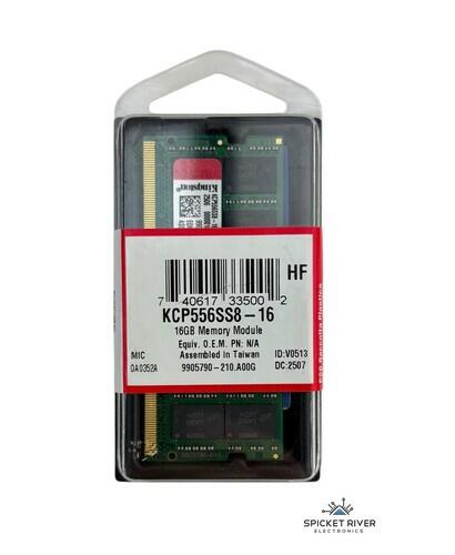NEW - Kingston KCP556SS8-16 16GB 5600MHz 262-Pin DDR5 SODIMM RAM Memory