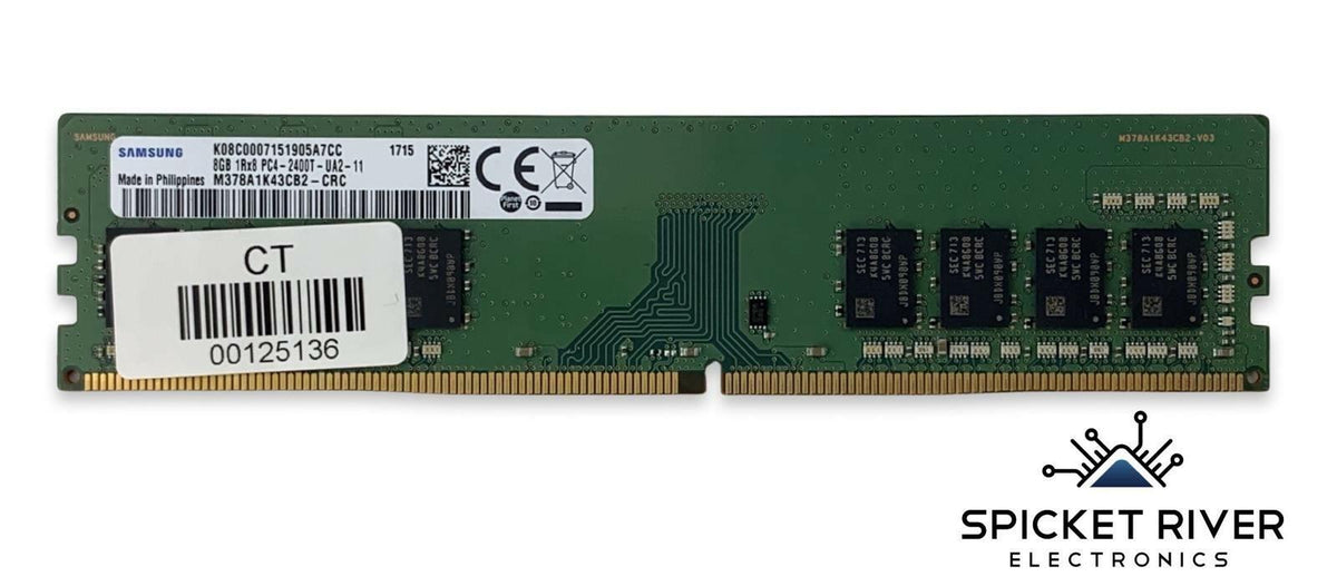 Samsung M378A1K43CB2-CRC 8GB 1Rx8 PC4-2400T DDR4 UDIMM Desktop RAM Memory