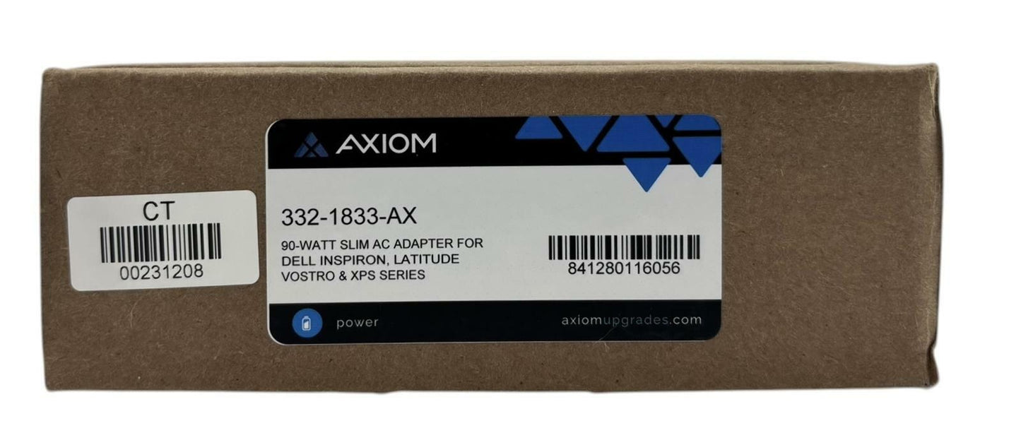 NEW - Axiom 332-1833-AX for Dell 90W Slim AC Power Adapter Laptop Charger
