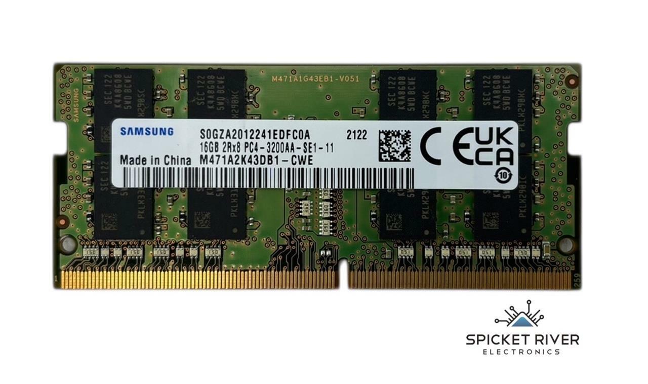 Samsung M471A2K43DB1-CWE 16GB 2Rx8 PC4-3200AA DDR4 SODIMM Laptop RAM