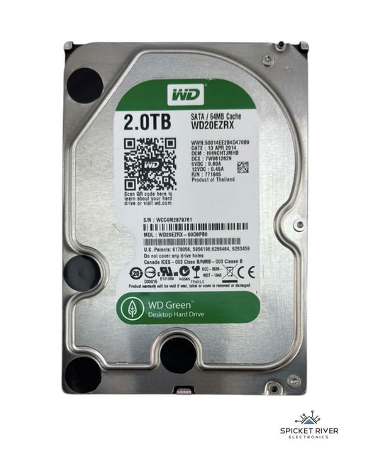 Western Digital Green WD20EZRX-00D8PB0 2TB SATA 6Gb/s 3.5" Desktop Hard Drive