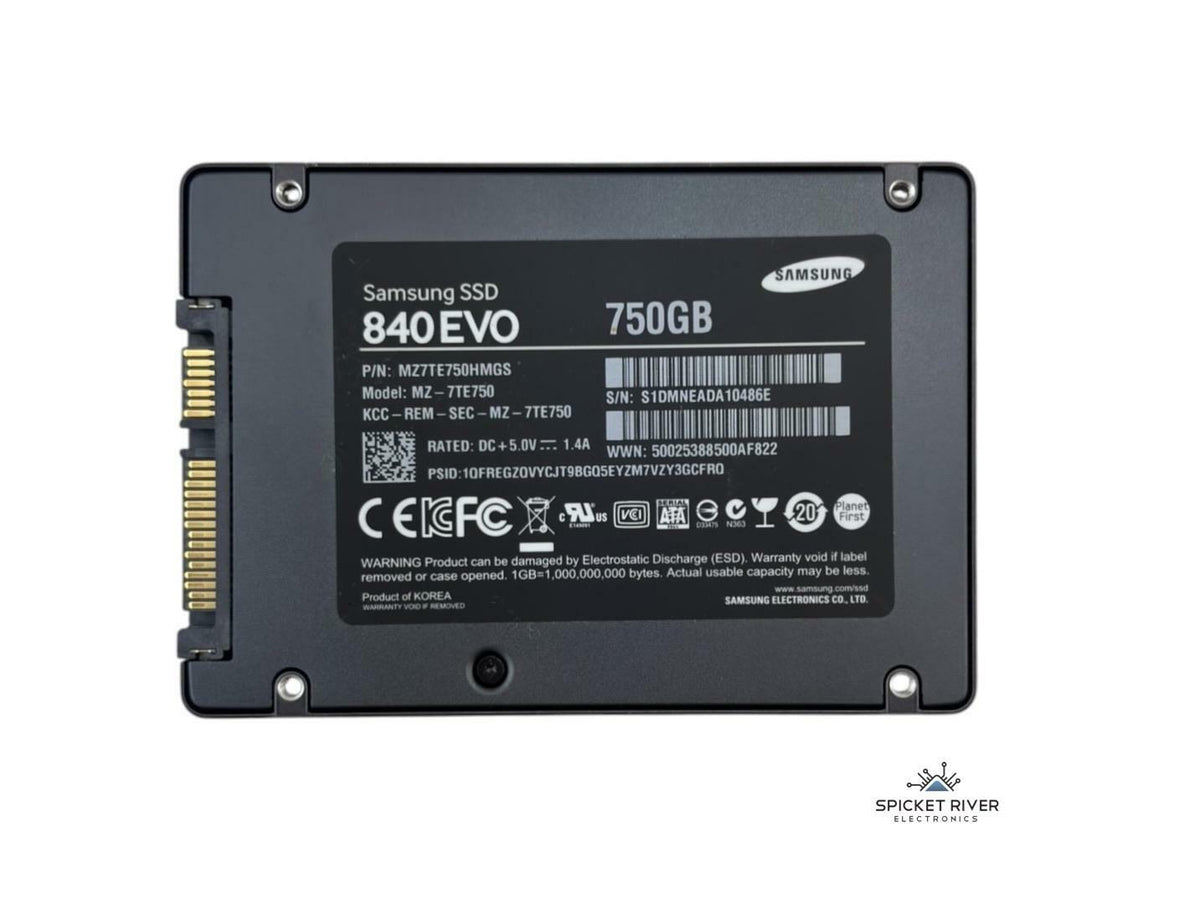 Samsung 840 EVO MZ-7TE750 750GB SATA 6Gb/s 2.5" Solid State Drive SSD
