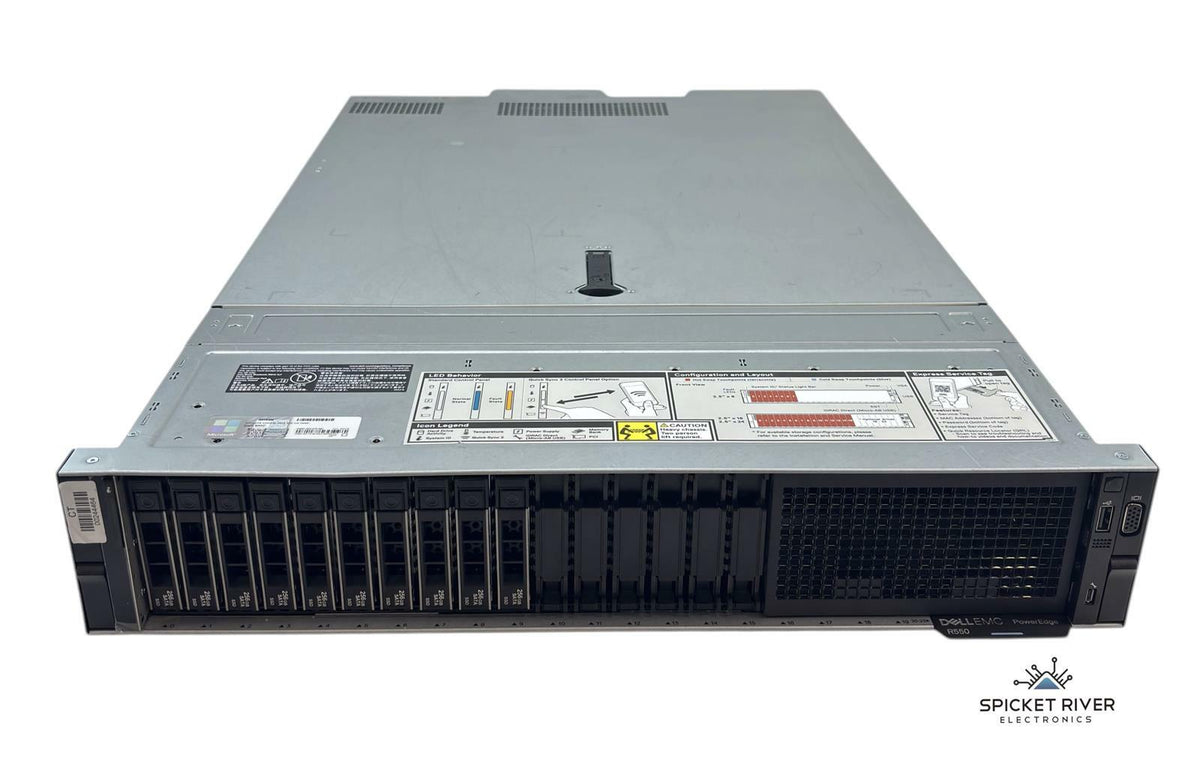 Dell PowerEdge R550 2x 8-Core Silver 4309Y 32GB RAM 16-Bay No Drives 2x 800W