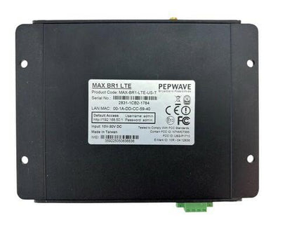 Pepwave Max BR1 LTE Mobile Router Hotspot MAX-BR1-LTE-US-T w/ AC Adapter