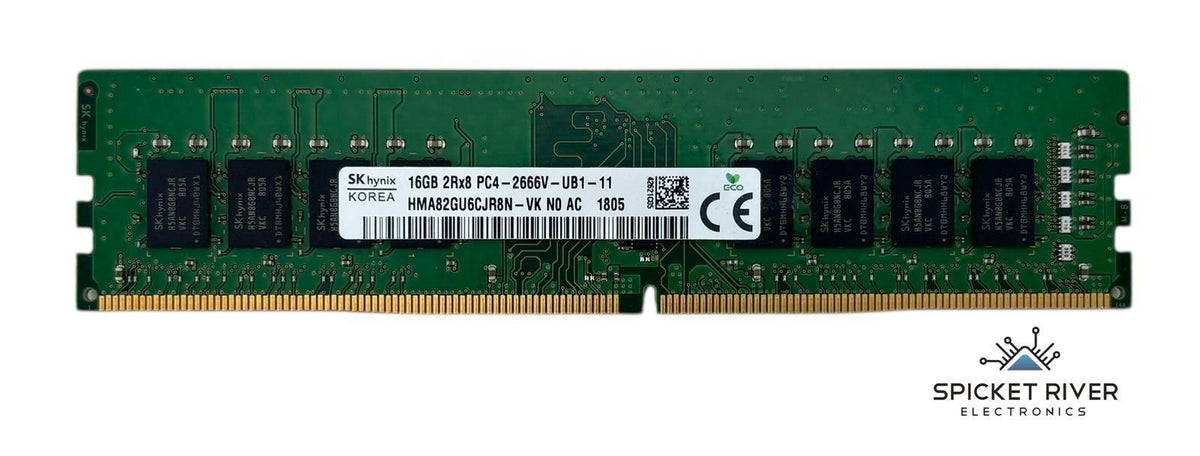 SK Hynix HMA82GU6CJR8N-VK 16GB 2Rx8 PC4-2666V DDR4 UDIMM Desktop RAM