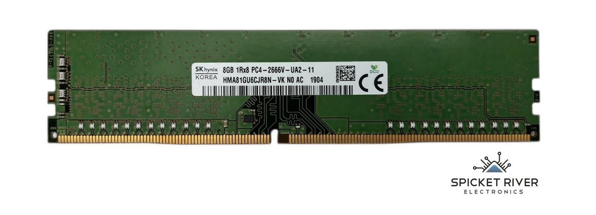 SK Hynix HMA81GU6CJR8N-VK 8GB 1Rx8 PC4-2666V DDR4 Desktop RAM Module